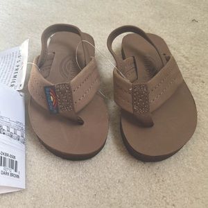 Rainbow sandals - Kids premier leather 1” Strap